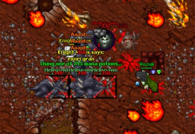 Four Hellspawns
One looted an Onyx Flail
